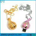 Waterproof Crystal Jewelry Necklace Flash Drive (ES033)